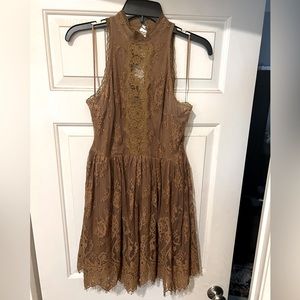 Free people mini lace dress